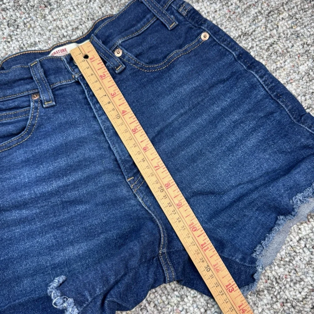 Levi's Shorts Womens 4 Fits 26x4.5 Cut Off Heritage High Rise Blue Denim